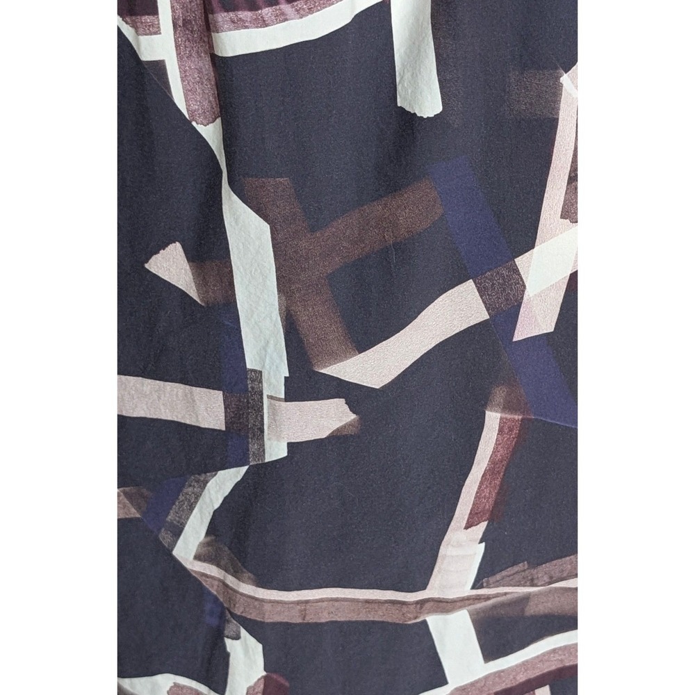 COS Cotton Midi Day Dress 10 Cotton Smocked Sleeveless Printed Sundress Stretch - Picture 6 of 6